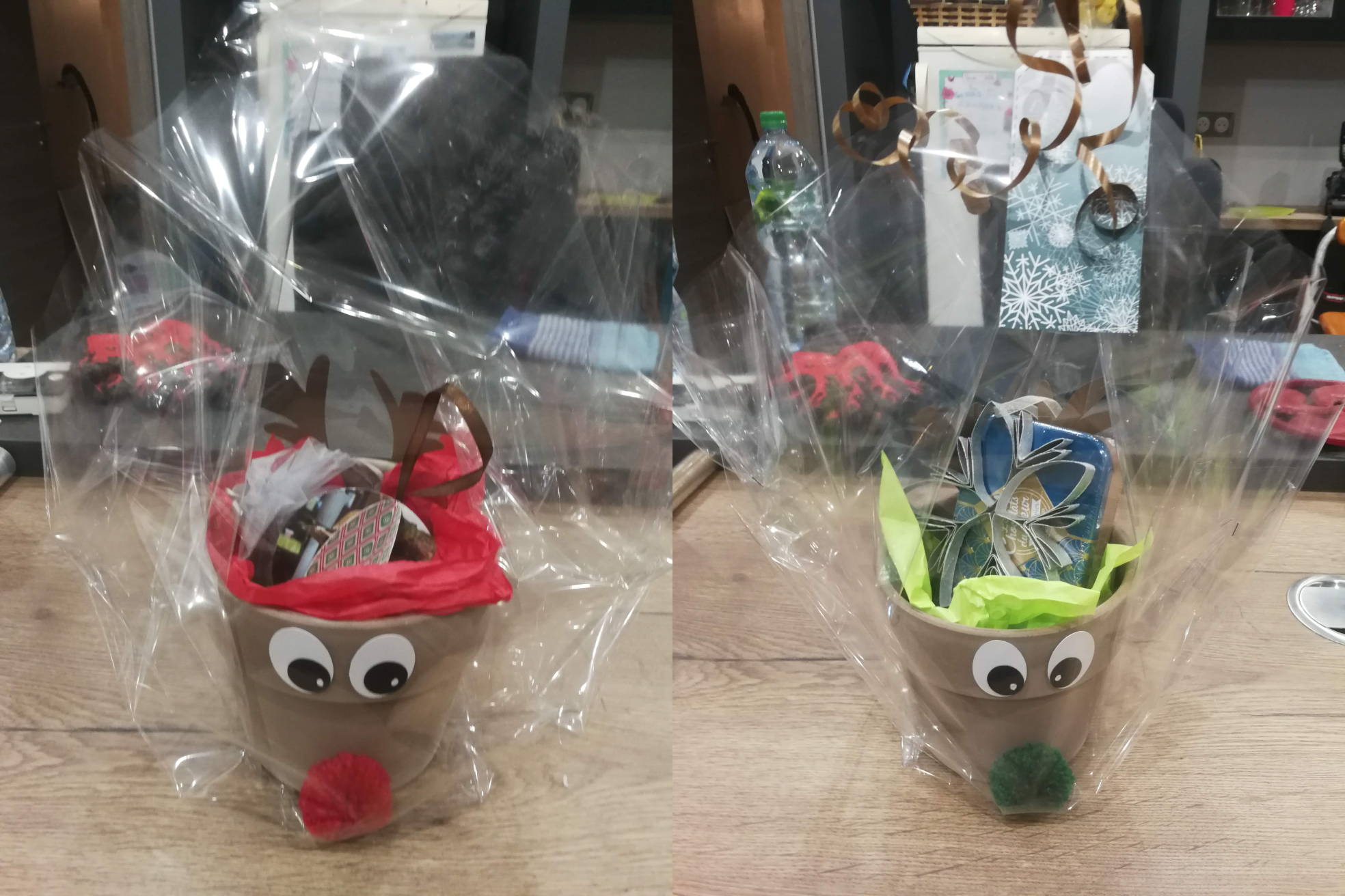 Pots rennes emballés